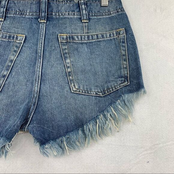 Free People Frayed Becket Cutoff Shorts NWT 26 - Picture 6 of 13